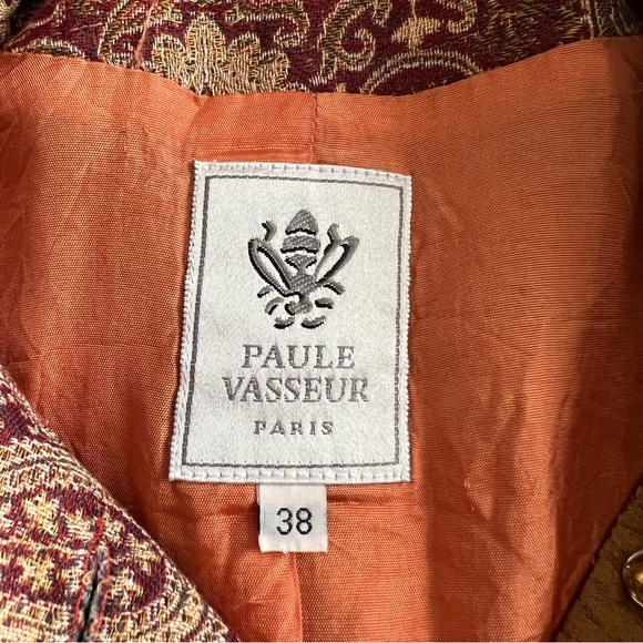 Paule Vasseur Tapestry Women’s Button Down Blazer Top - Picture 6 of 7